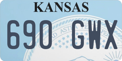 KS license plate 690GWX
