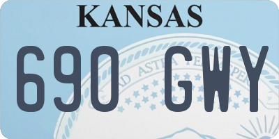 KS license plate 690GWY