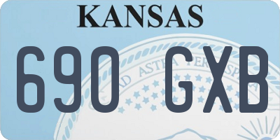 KS license plate 690GXB