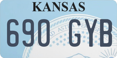 KS license plate 690GYB