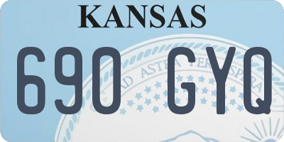 KS license plate 690GYQ