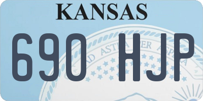 KS license plate 690HJP