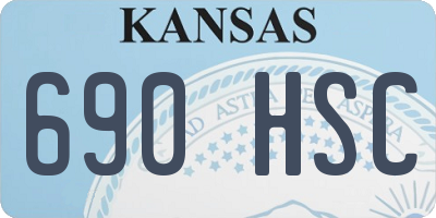 KS license plate 690HSC