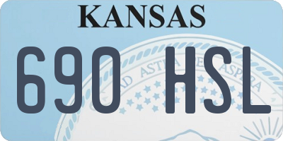 KS license plate 690HSL