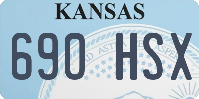 KS license plate 690HSX