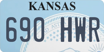 KS license plate 690HWR
