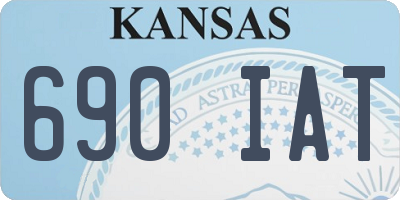 KS license plate 690IAT