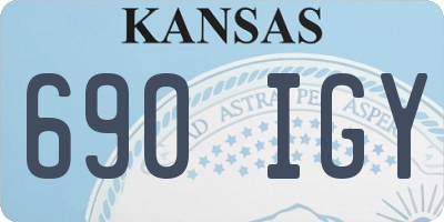 KS license plate 690IGY