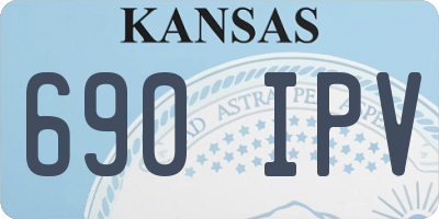 KS license plate 690IPV