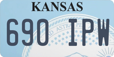 KS license plate 690IPW