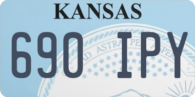 KS license plate 690IPY