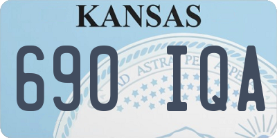 KS license plate 690IQA