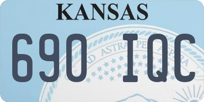 KS license plate 690IQC