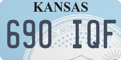 KS license plate 690IQF