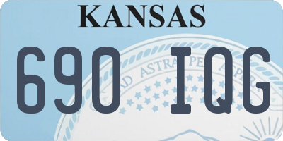 KS license plate 690IQG