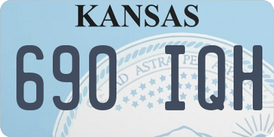 KS license plate 690IQH