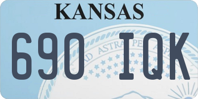 KS license plate 690IQK