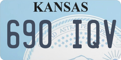 KS license plate 690IQV