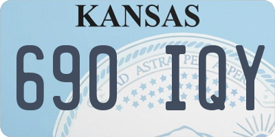 KS license plate 690IQY