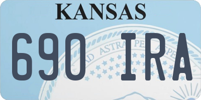 KS license plate 690IRA