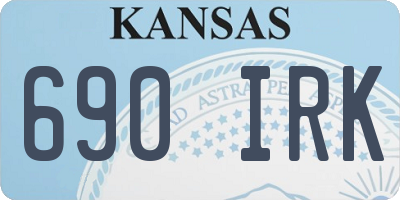 KS license plate 690IRK