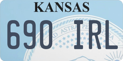 KS license plate 690IRL