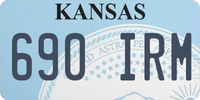 KS license plate 690IRM