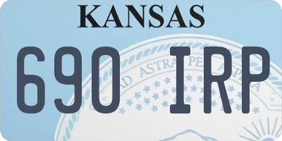 KS license plate 690IRP