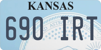 KS license plate 690IRT
