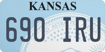 KS license plate 690IRU