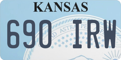 KS license plate 690IRW