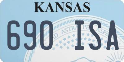 KS license plate 690ISA