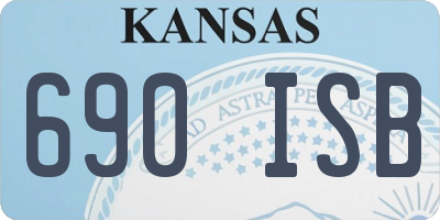 KS license plate 690ISB
