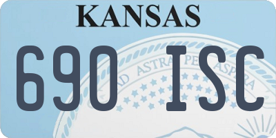 KS license plate 690ISC