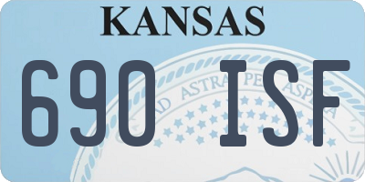 KS license plate 690ISF