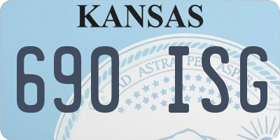 KS license plate 690ISG
