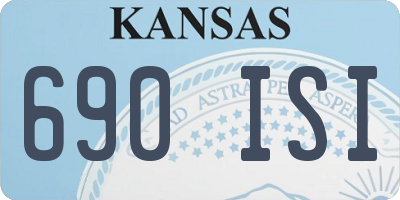 KS license plate 690ISI