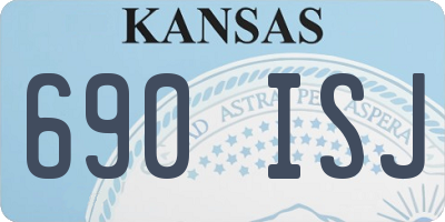 KS license plate 690ISJ