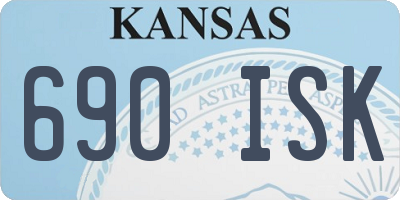 KS license plate 690ISK