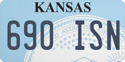 KS license plate 690ISN