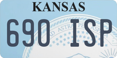 KS license plate 690ISP