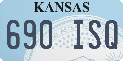 KS license plate 690ISQ