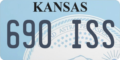 KS license plate 690ISS