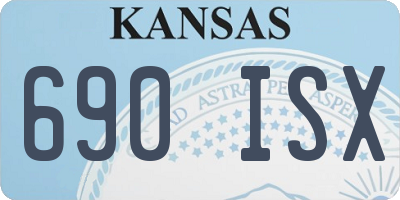 KS license plate 690ISX