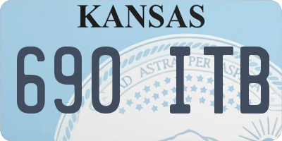 KS license plate 690ITB