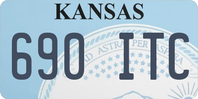 KS license plate 690ITC