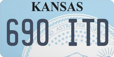 KS license plate 690ITD