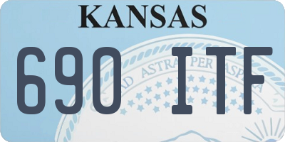 KS license plate 690ITF