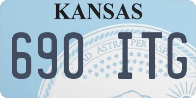 KS license plate 690ITG