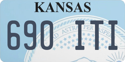 KS license plate 690ITI
